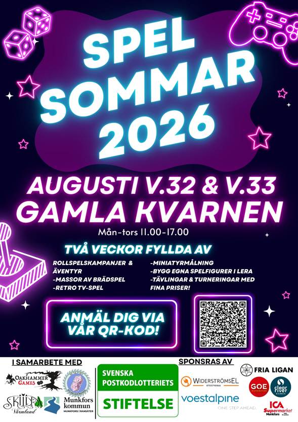 Affisch Spelsommar 2026